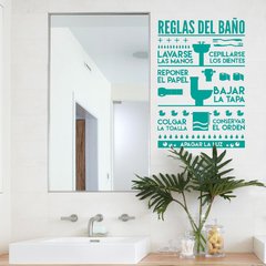 Looma Vinilos Decorativos Reglas del Baño