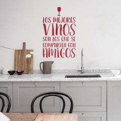 Looma Vinilos Decorativos Cocina Vinos Amigos