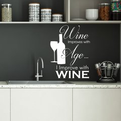 Looma vinilos decorativos Frases Cocina Wine