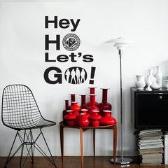 Looma Vinilos Decorativos Frases Canciones Hey Ho Lets Go!