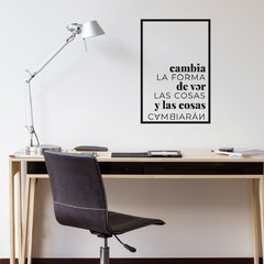 Looma Vinilos Frases célebres Cambia