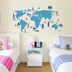 Looma Vinilos Decorativos mapas Viajes por el Mundo