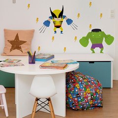 Looma Vinilos Decorativos Infantiles Wolverine y Hulk