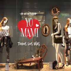 Looma Vinilos Decorativos Vidrieras Yo amo a mami