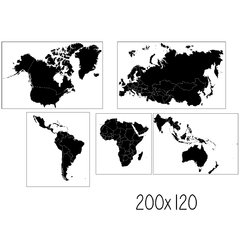 Looma Vinilos Decorativos Mapa Divisiones Políticas