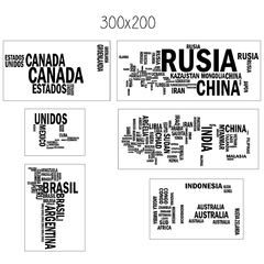 Looma Vinilos Mapa Nombres