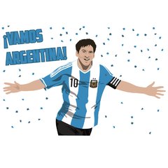 Looma Vinilos Decorativos Vamos Argentina!