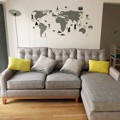 Looma Vinilos Decorativos mapas Viajes por el Mundo