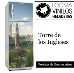 Looma Vinilos Decorativos Heladera Buenos Aires Torres ingleses