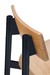 silla irene, para comedor, enroble macizo o roble con base en metal