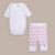 Conjunto Pink polka dots: body, pantalón y chaleco - comprar online
