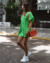 Vestido PALOMA verde - comprar online