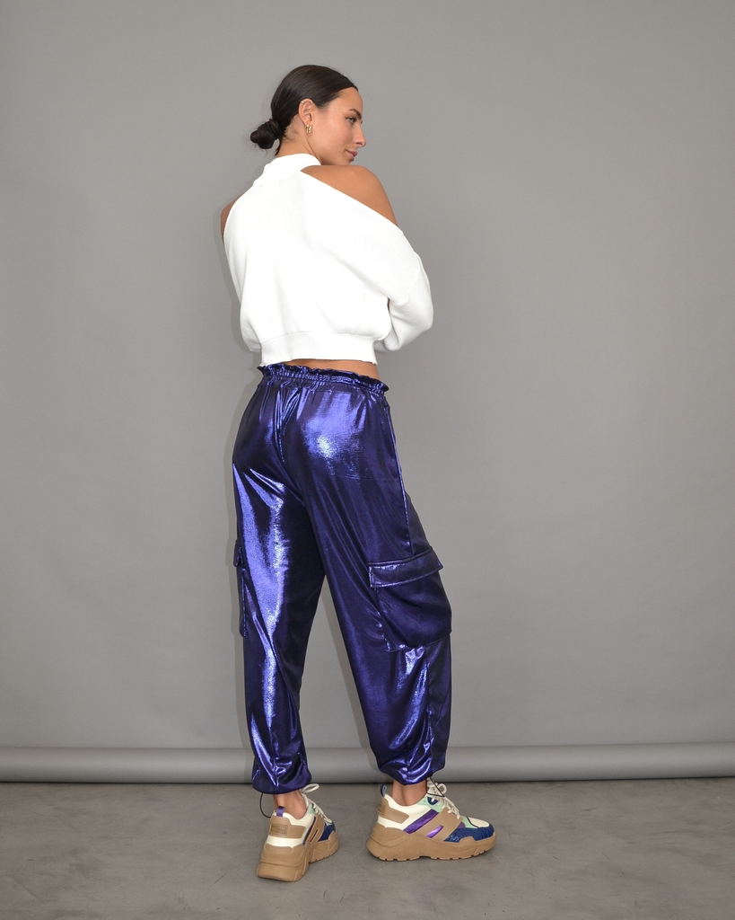 Pantalon violeta clearance