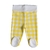 Calça Punho bebê Vichy Amarelo em algodão pima - conforto para a barriga do bebê