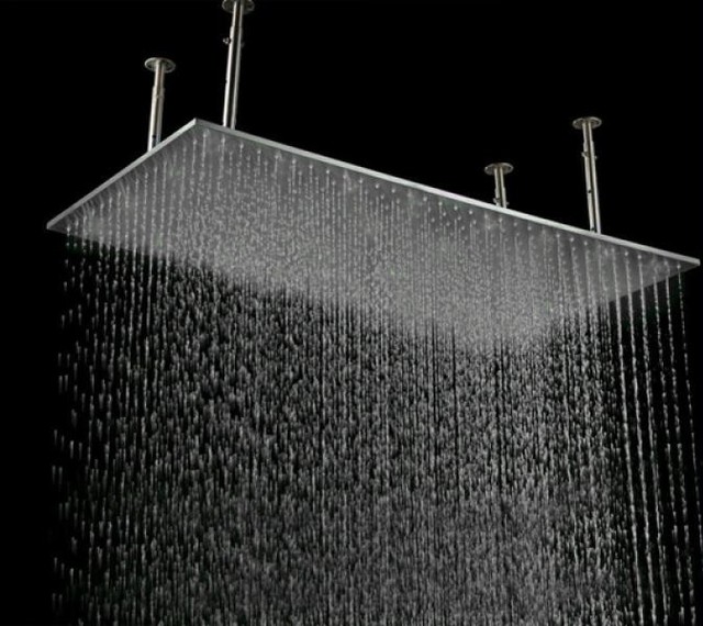 Regadera de baño Niagara 40x80 cm Tipo lluvia con Luz led
