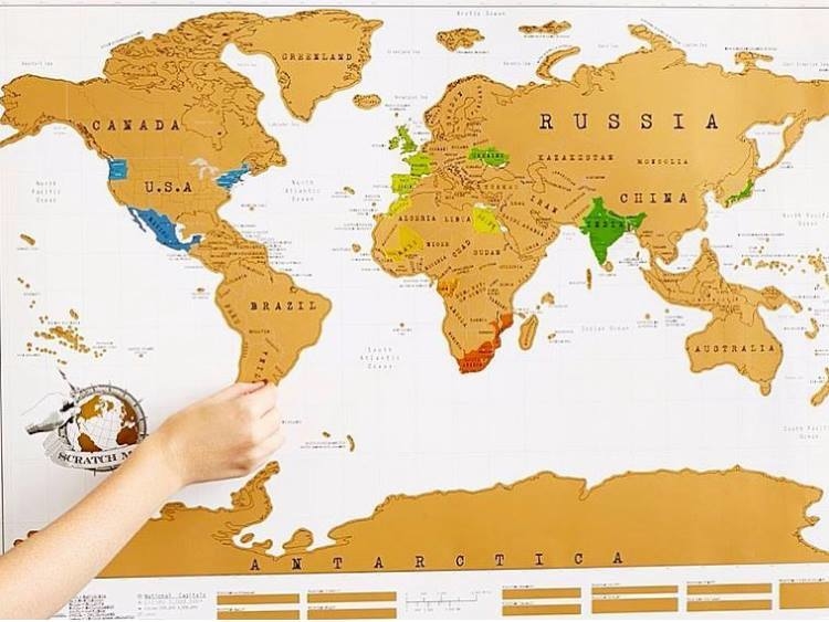 Mapa para raspar los lugares del mundo que ya visitaste !