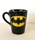 Taza cónica negra escudo Batman