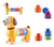 Perro De Aprendizaje Bloques Letras Encastrables Happkid - comprar online