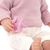 Imagen de Muñeca Bebote Pelo Rubio Con Top Rosado Lullababy