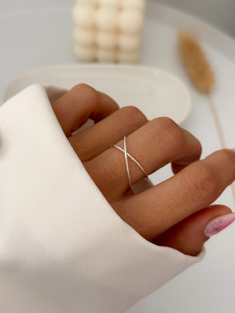 Anillo cruzado hotsell