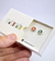 Initial Ear Studs - Color Inlay Stone - Sterling Silver 925 on internet