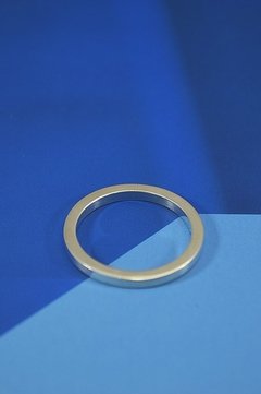 Anillo de Plata 925 - Cuadrado Minimalista - Maldonado Joyas