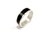 Black Wedding Band - Sterling Silver Ring - Unisex Jewelry