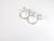 Double statement ring Sterling silver geometric minimal design ooak jewellery