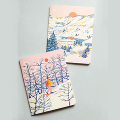 Pack 2 Libretas Grandes Invierno - De Zorros y Mapaches