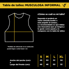 Musculosa informal con estampado a elección (con cualquier diseño disponible de la sección unisex) #VRYDFFCLT - comprar online