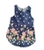 VESTIDO AZUL CON FLORES (TALLE 0 Y TALLE 3)