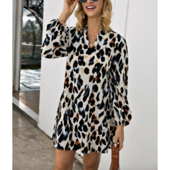 Vestido Blue Leopard - RVES366