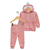 Conjunto Campera con capucha rosa viejo con pantalón - comprar online