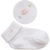 Medias bebé bordadas blanco y rosa - comprar online