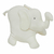 Muñeco peluche elefante grande blanco
