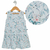 Vestido Luisa conejas y flores azules - comprar online