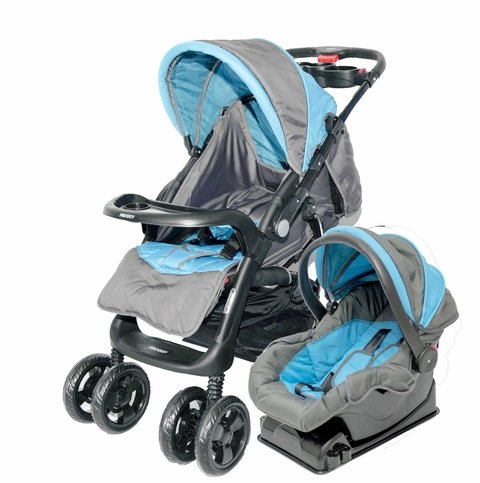 Coche cuna Grande con Travel System Lero Plus Huevito porta bebe, Ruedas Grandes.