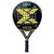 Paleta de padel Nox Ace negro con amarillo