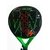 Paleta Padel Steel Custom Nuclear negro con verde y rojo