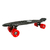 Skate Penny Mini-Longboard Tuxs Reforzado Antiadherente Negro con Rojo