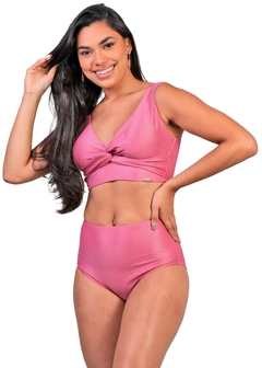 HOT PANTS LILA FEMININO 00531 ROSA LIRIS COM PROTEÇÃO UV