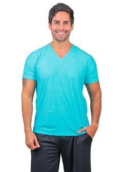 MC ESTAMPADA MASCULINO 00678 EST OUTONO AZUL COM PROTEÇÃO UV