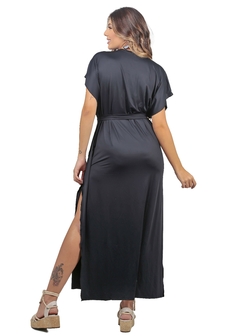 SAÍDA KAFTAN ZALI FEMININO 00704 PRETO COM PROTEÇÃO UV - buy online