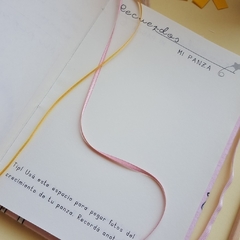 Baby Book • Grey Pink Rainbow