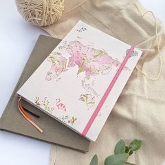 Cuaderno de Viaje • Floral World Map - tienda online