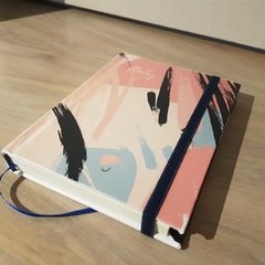 Mini Notebook • Abstract Brush in Aqua - comprar online