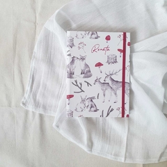 Notebook Bebé Personalizado Woodland in Red - comprar online
