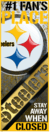 Placa para Habitacion de Aluminio Serie NFL - Red Zone Football