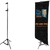 Porta Banner Tripé Black Edition - Pedestal com Hastes Telescópicas