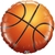 Globo Metalizado Balón de Basket. 46 cms.